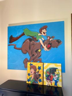 60” x 48” Scooby Mural On Canvas