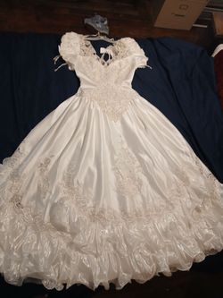 Old vintage wedding dress