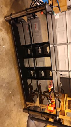 Black glass TV stand