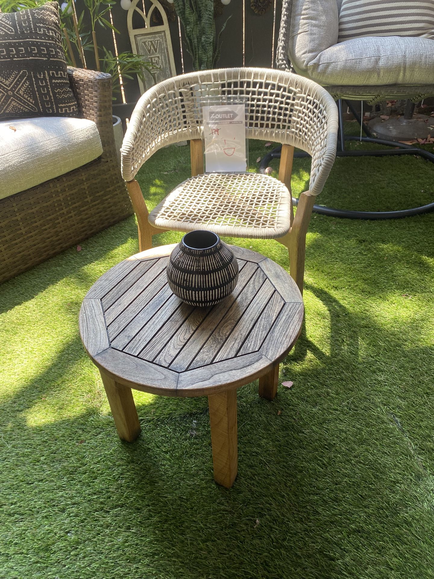 Woo en Chair Set