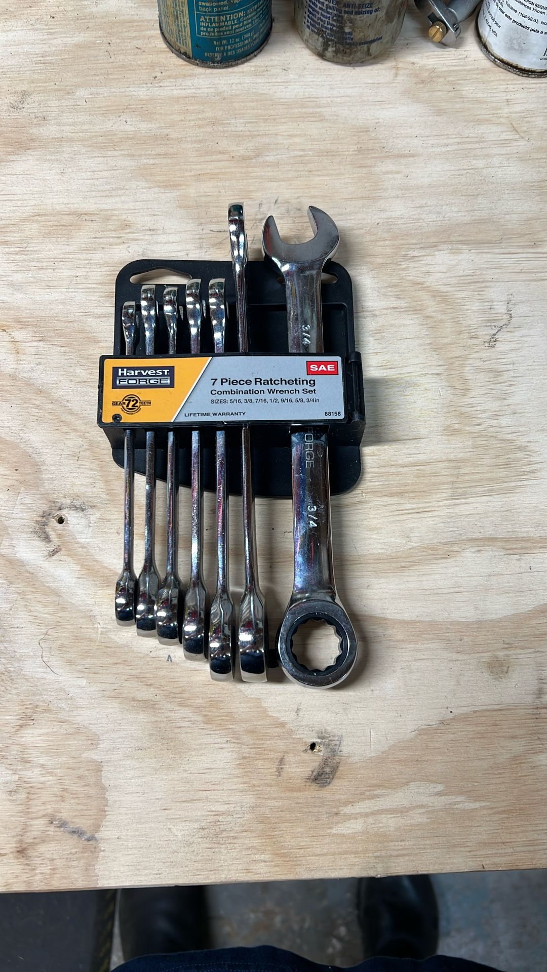 Harvest Forge SAE Ratcheting Wrench Set