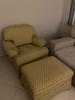 Sofa Chair With Ottoman