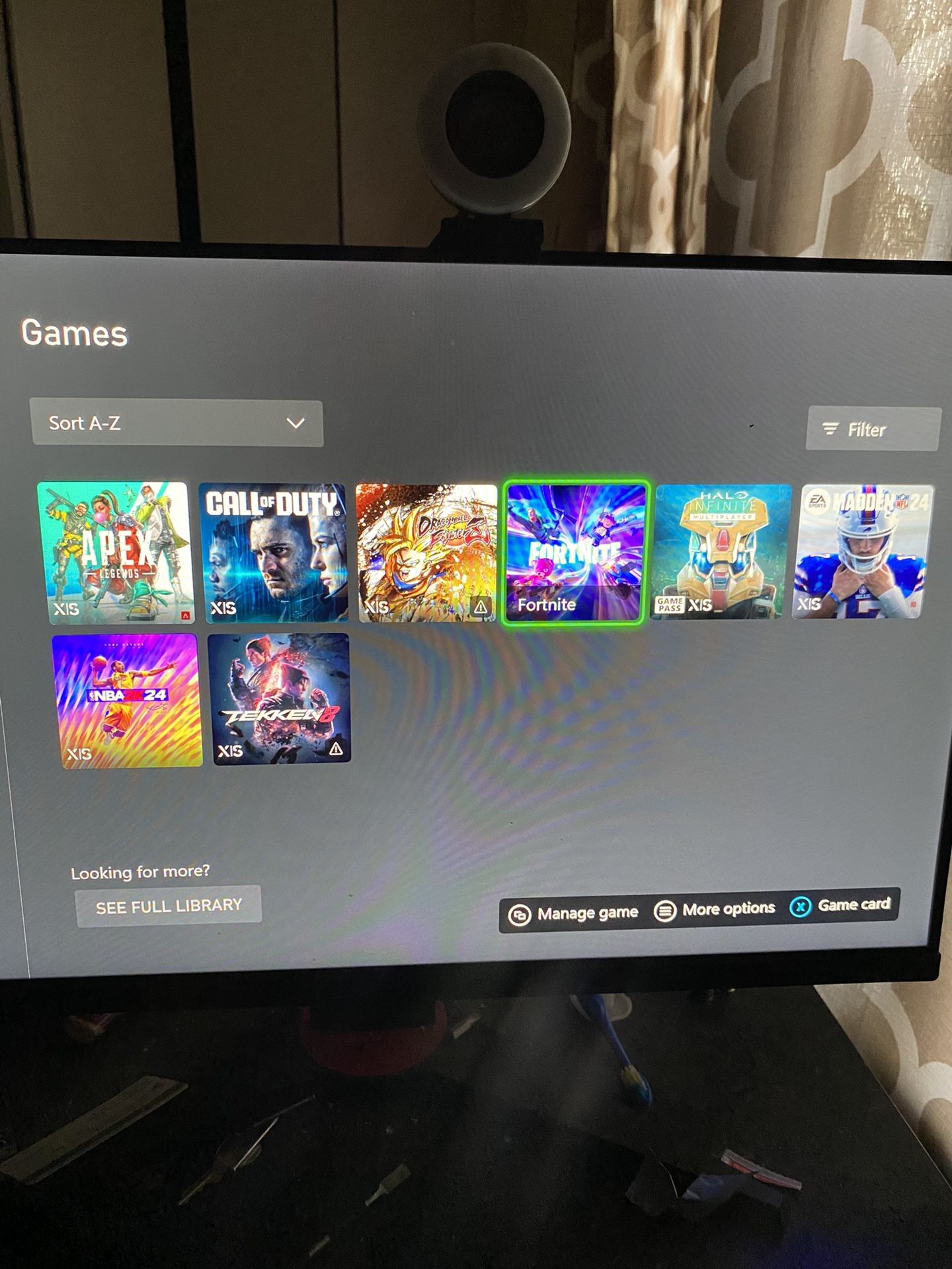 Xbox Series X Monitor