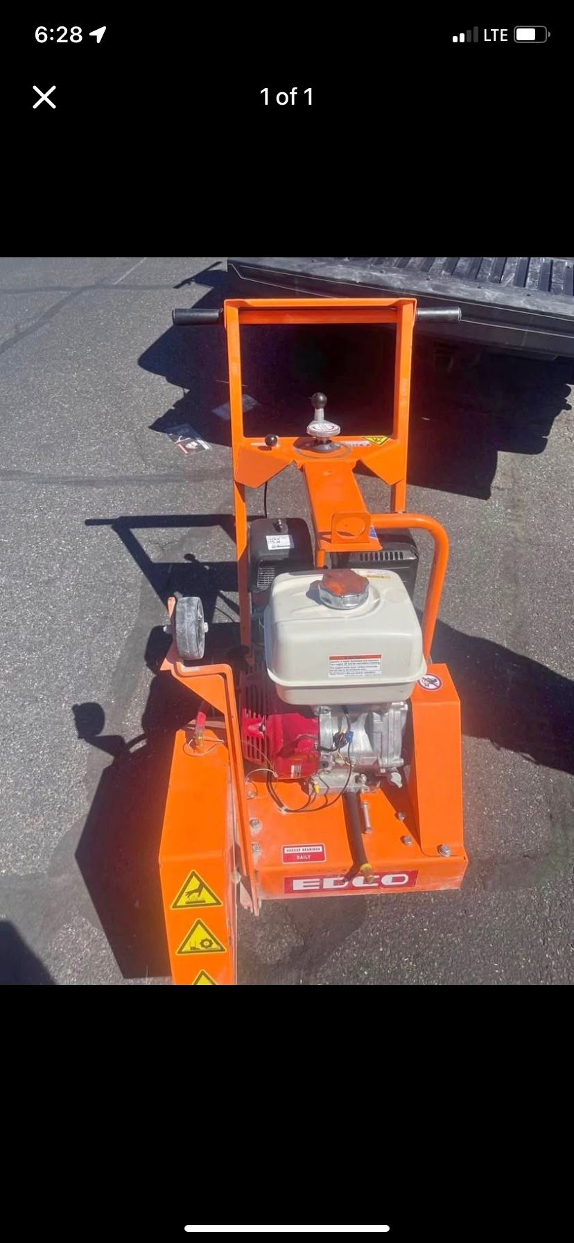 Edco KL-18 Walk Behind Concrete Saw 14"-18"