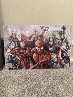 Spiderman Print Canvas 
