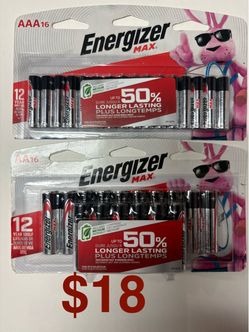 Energizer MAX AAA and AA Batteries 16-Pack Bundle