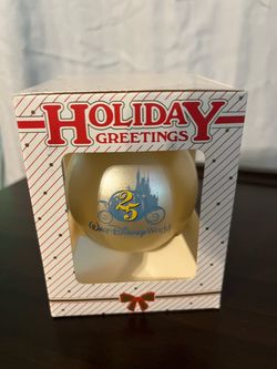 Walt Disney World 25th Anniversary Christmas Ornament