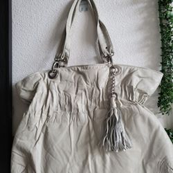 Shoulder Handbag Pre Owned Beige Pre Owned