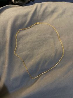 14k gold semi choker chain