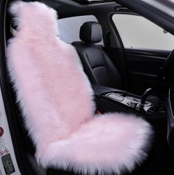 Brand New Pink Fur Car Seats
