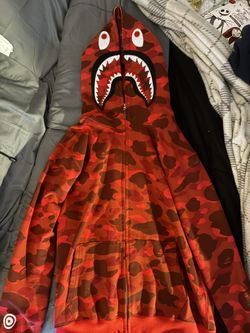 Bape Red Camo Shark Full-Zip FW/2020