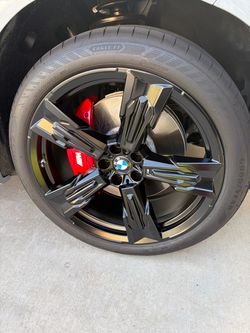21" M Jet Black Matte 1037M Wheels w/ Goodyear Eagle F1 Tires