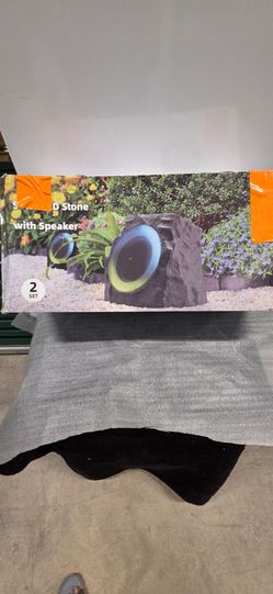 LED Stone with Speaker 2-Set