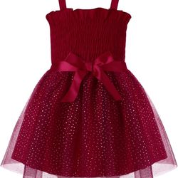 Toddler Baby Girls Layered Tutu Dress Sleeveless Princess Tulle Sundress for Wedding Birthday Party 5-6T... See more