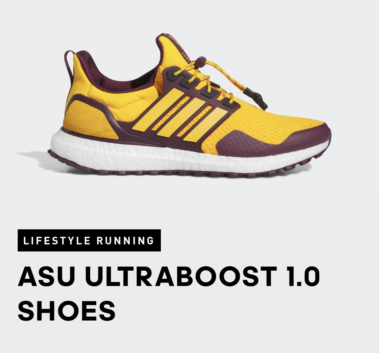 New ASU ADIDAS Ultraboost Sneakers Size 6 (10 Inch Insole)