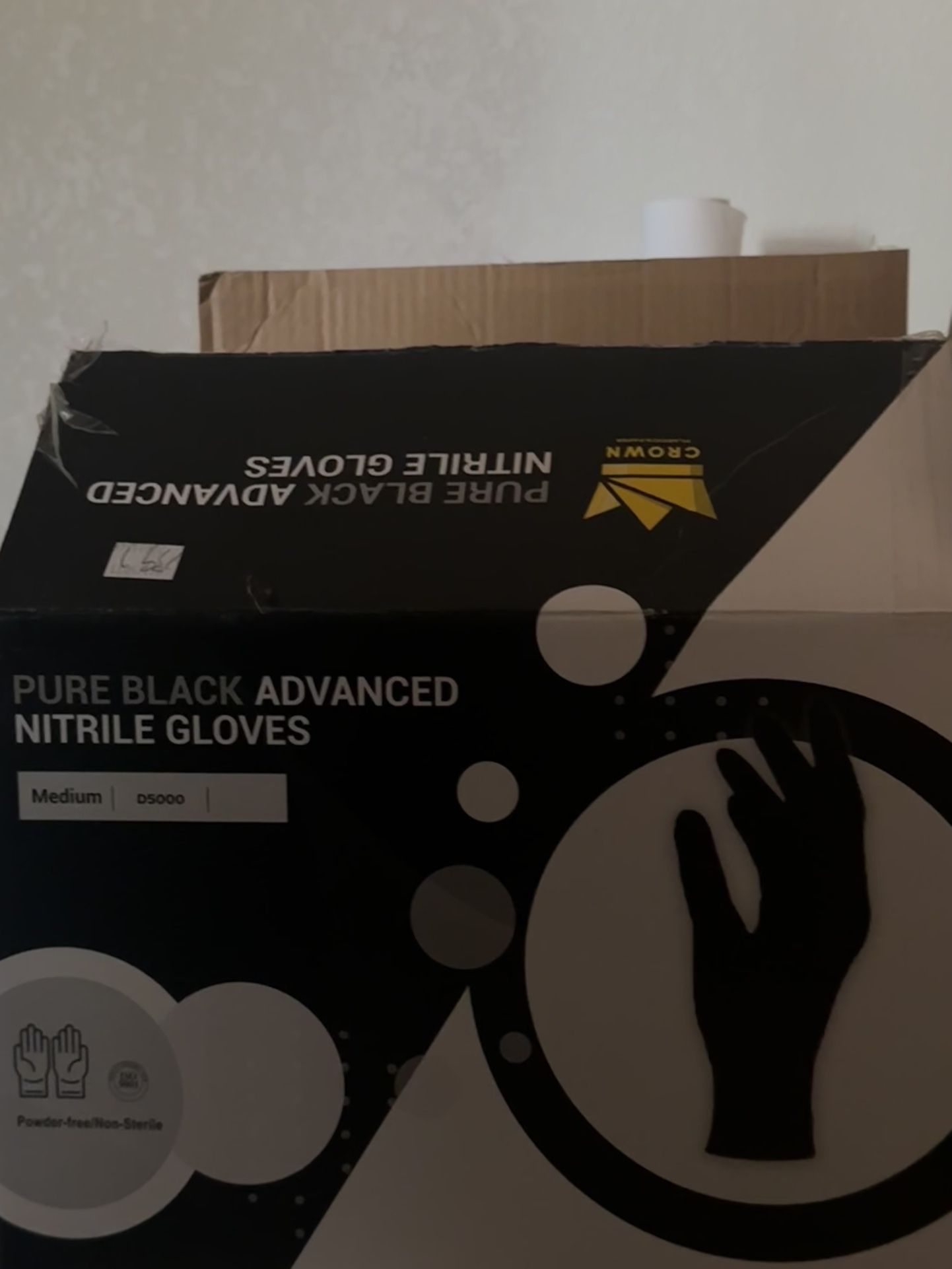 Black Rubber Gloves 