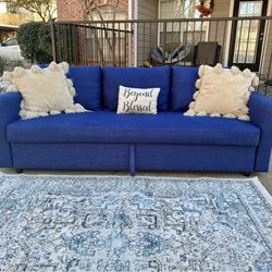 IKEA Friheten Sofa Bed In Skifto Blue Including Delivery