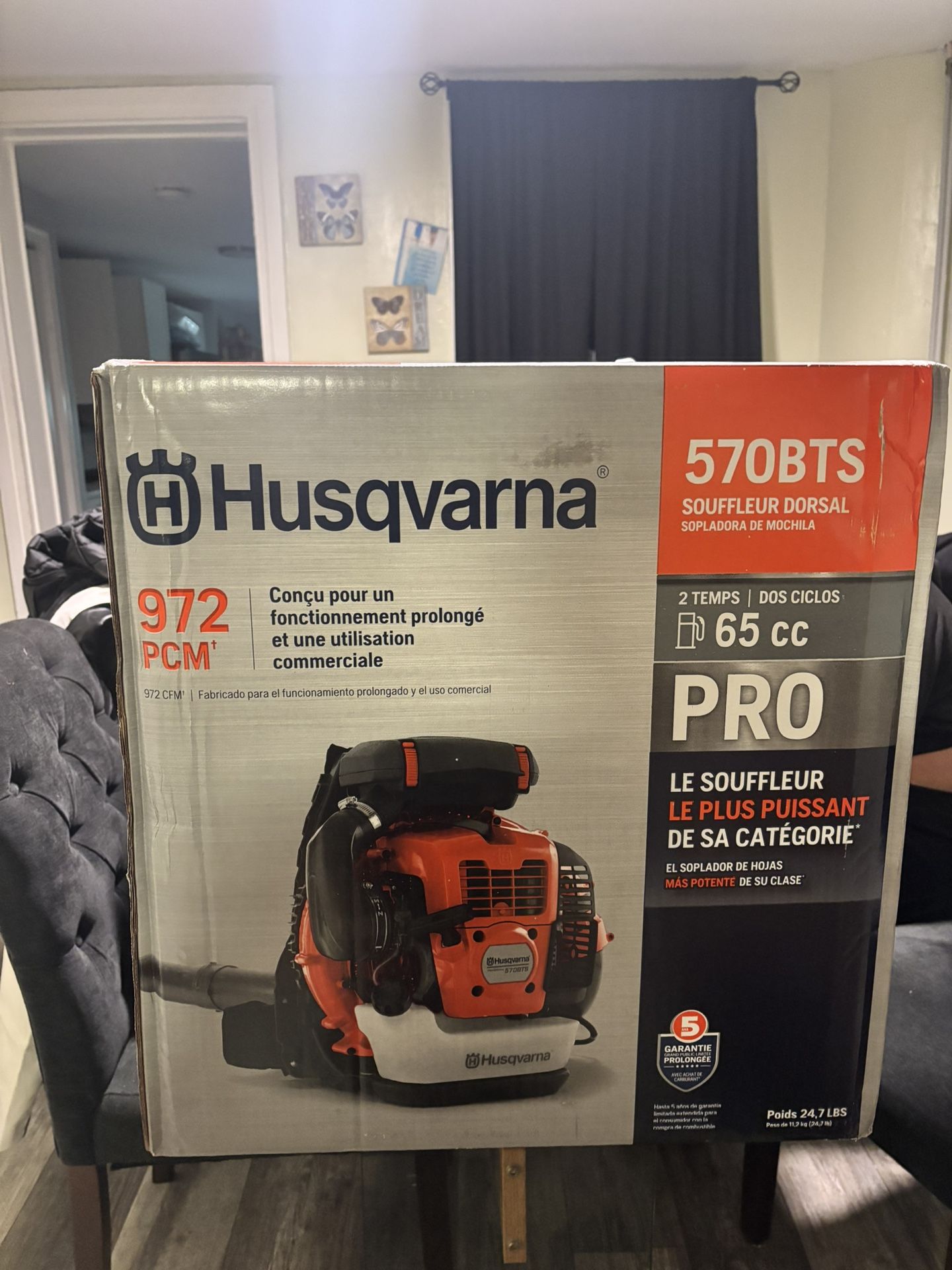 Husqvarna Gas Leaf blower 570BTS- 65cc