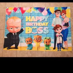 New Boss Baby Backdrop $7