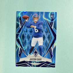 Jaxson Dart Phoenix Blue Lava /325 Rookie Giants #200