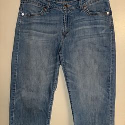 L.S & Co. Women’s Mid Rise Denim Capris Pants Size:14 Light Blue
