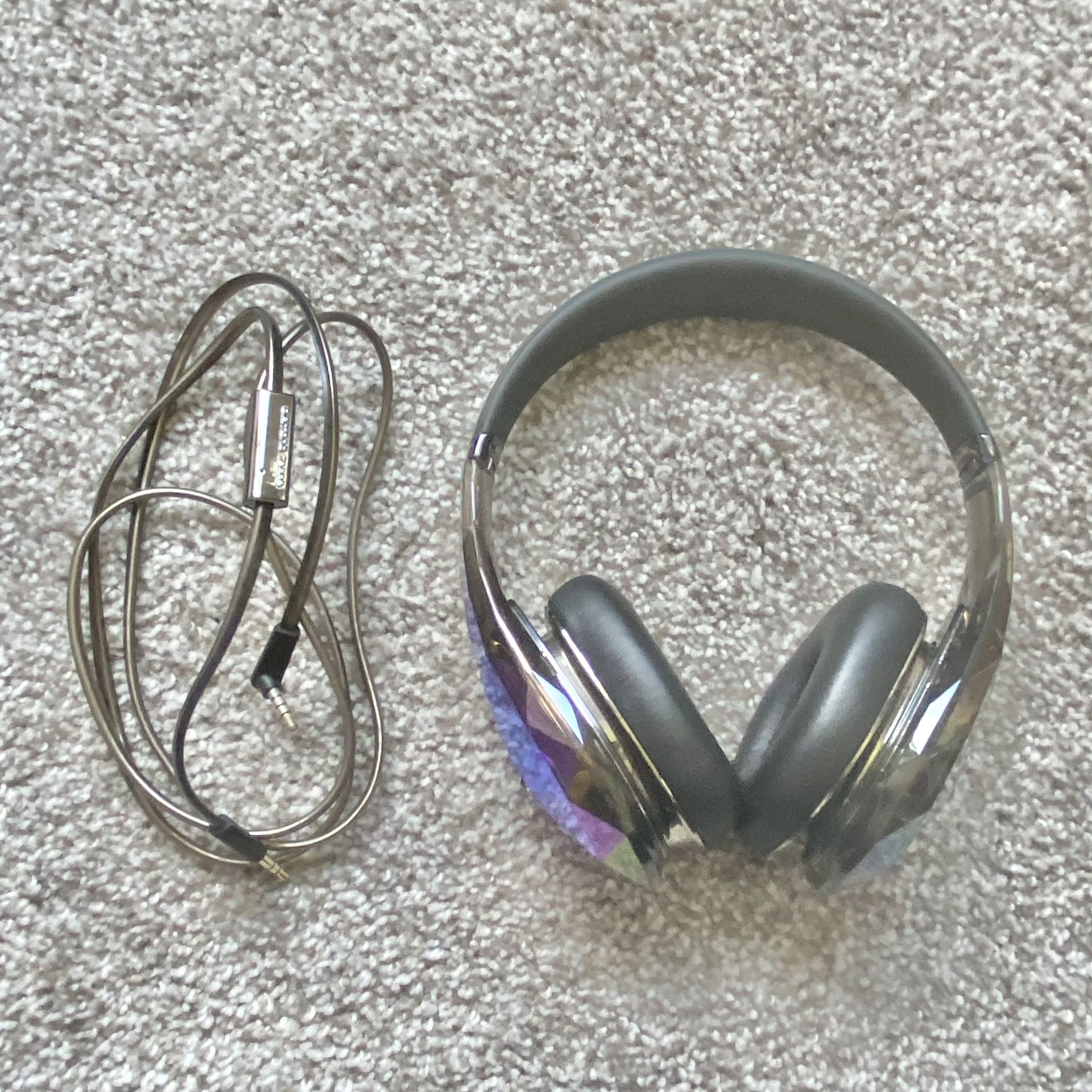 Monster Diamond Tears Edge On-Ear Headphones (Black)