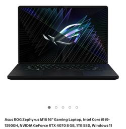 Asus ROG Zephyrus M16 gaming laptop