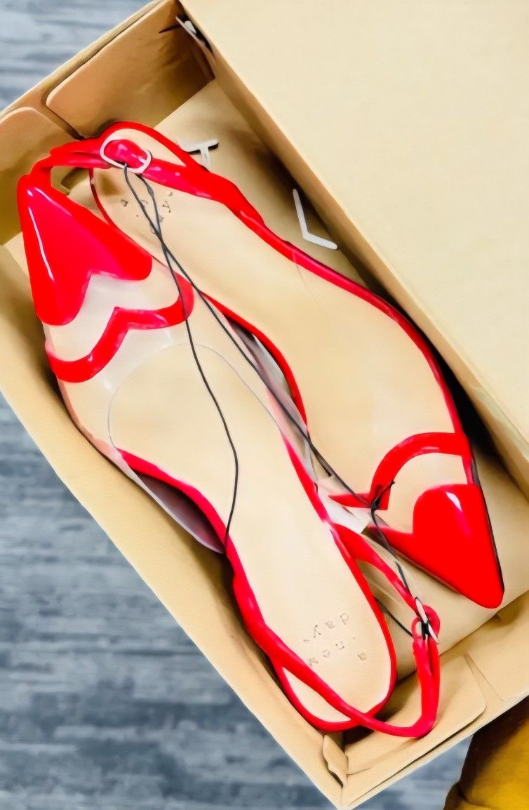 Women's Eleanor Heart Slingback Heels - A New Dayâ„¢ Red