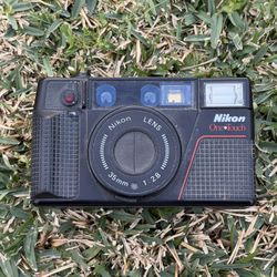 Nikon One Touch Point & Shoot Film Camera 1:2.8 Lens, 35mm 