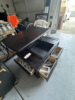 Black Coffee Table-lots Of Storage