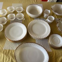 Fire King Milk Glass Dinnerware
