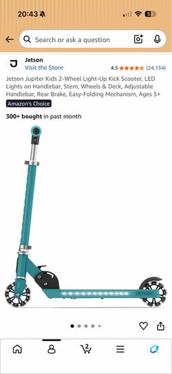 Jetson Jupiter 2 wheel light up kick scooter