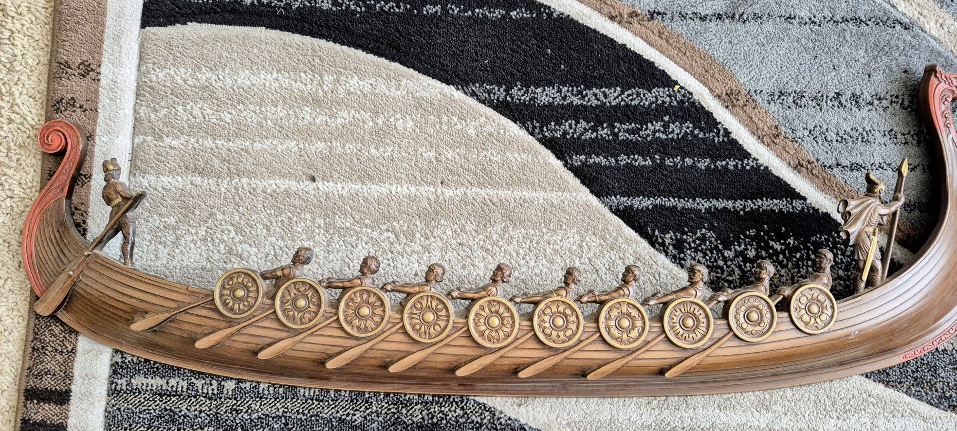 Vintage Syroco Viking Ship Wall Decor