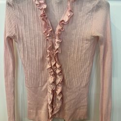 Anne Fontaine Ruffle Cardigan