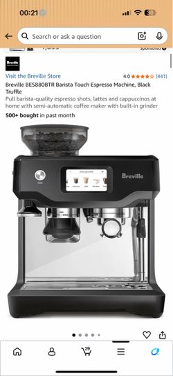Breville Barista Touch Espresso Machine