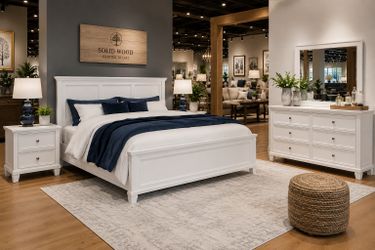 Solid Wood Bedroom Set – Full or Queen $1,299