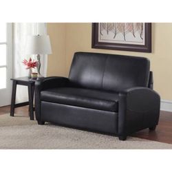 Mainstays 54" Loveseat Sleeper, Black