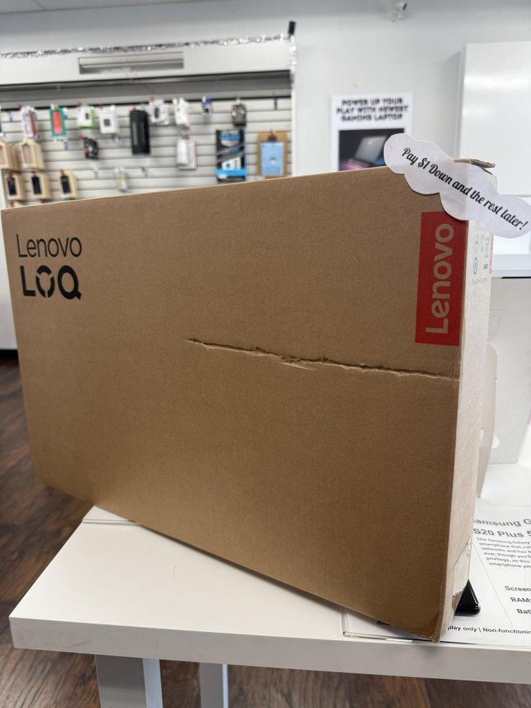 Lenovo LOQ 15.6 FHD Gaming Laptop New - $1 To Take it Home same Day and Pay the Rest later!
