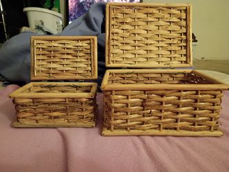 2 Whicker boxes