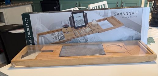 Brand New Bamboo Bath Caddy
