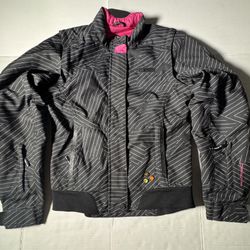 Pre Owned Good  Fox Racing  Dakota MX Motocross Jacket / Vest  Elbow Pads Zip Removable Sleeves   Pink Black Women / Girls Size Small