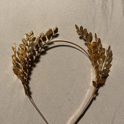 God goddesses leaf Gold headpiece For Halloween costume