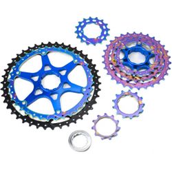 VG SPORTS Ultralight Bike Cassette 8/9/10/11/12 Speed MTB Bike Cassette 11-40T/11-42T/11-46T/11-50T/11-52T MTB Bike Cassette Lightweight Aluminum Brac