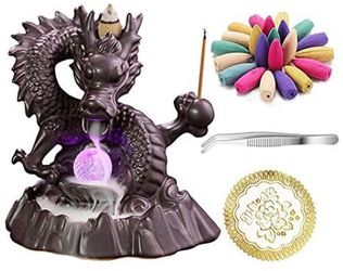 Omme Dragon Back-flow Incense Burner And Incense Stick Holder Statue. On Sale Now $12.99