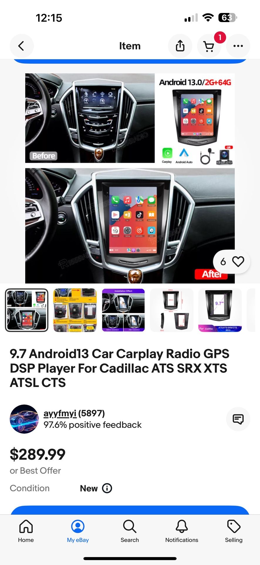 Touch Screen Apple Car Play Radio.