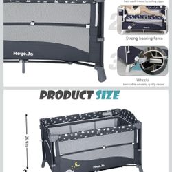Portable Planck And Play With Bassinet 4 In 1