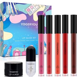 Lip Gloss Set,Stocking Stuffers Gift Set Christmas Gifts for Adult Women Mom 