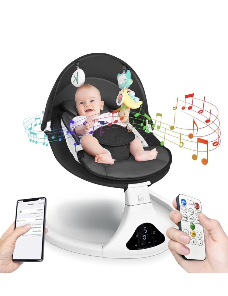 Electric Baby Swing W/ Bluetooth