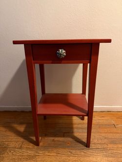 Side Table with Drawer and Shelf