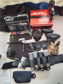 Spyder VS2 Paintball Marker Complete Setup